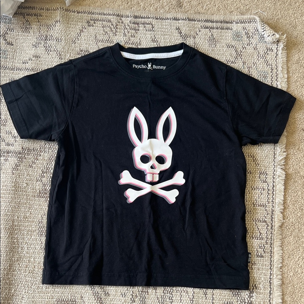 Psycho Bunny Black and White Kids T-Shirt